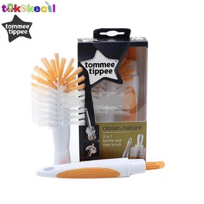 Terlaris Sikat Tommee Tippee Closer To Nature 2In1 Bottle And Teat Brush Sikat Botol