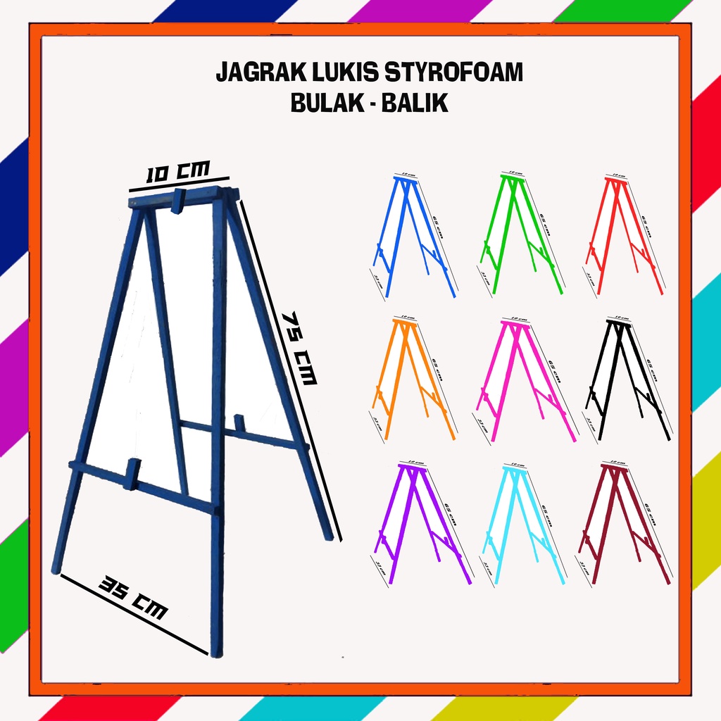 

Jagrak untuk sandaran untuk styrofoam lukis mewarnai