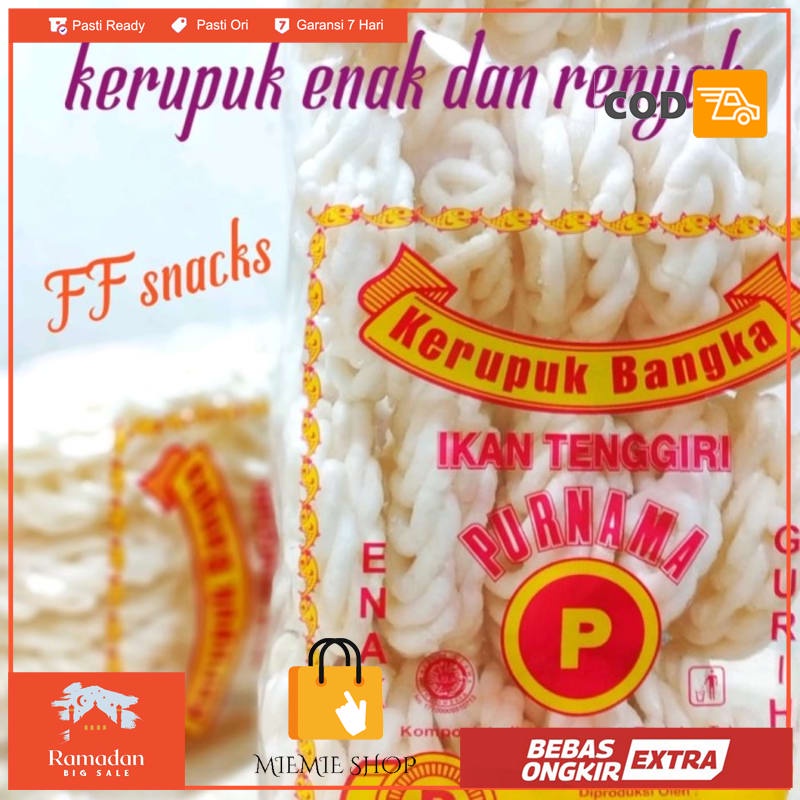 

kerupuk bangka Purnama ikan tenggiri