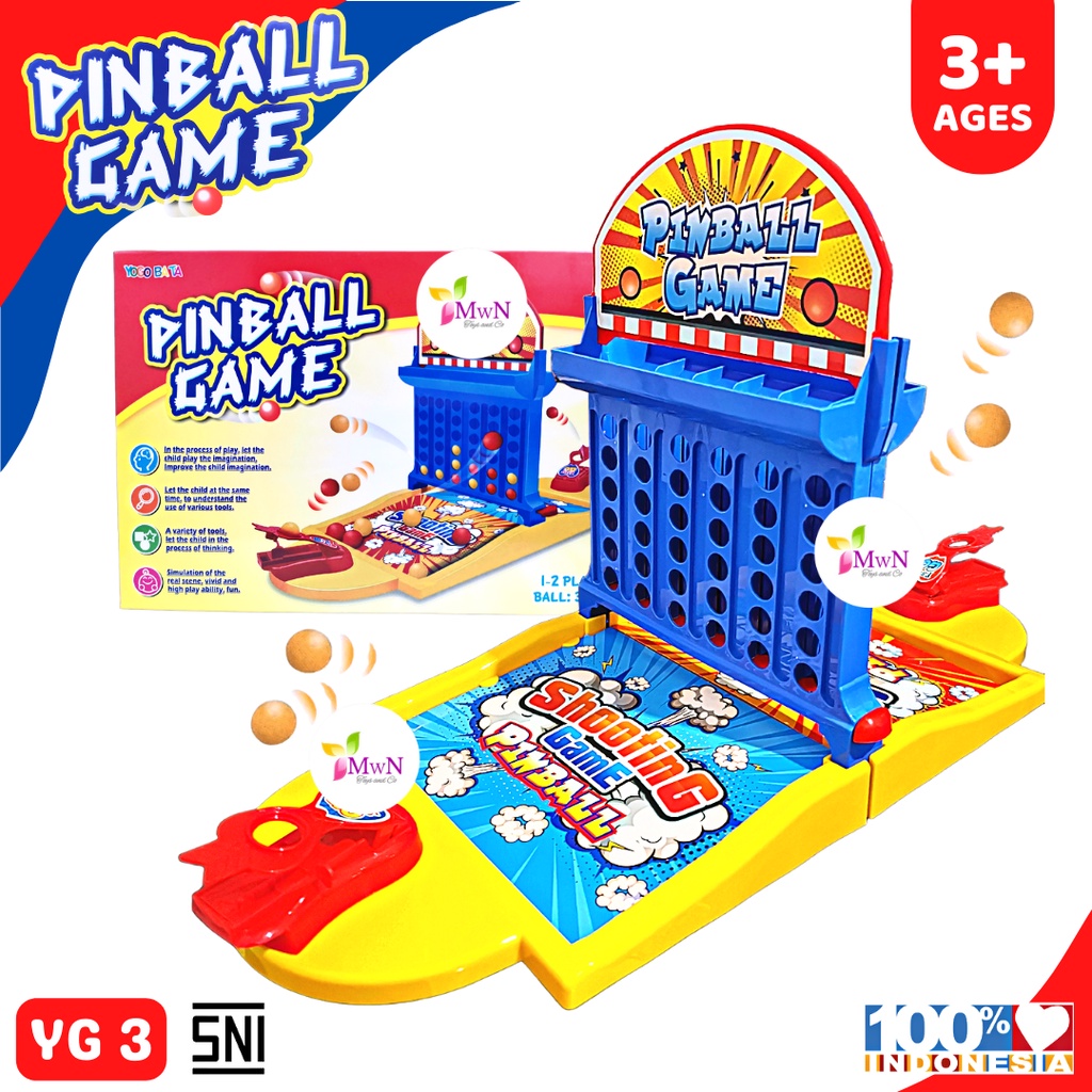 MWN Mainan Edukasi Anak Pinball Game YG 3