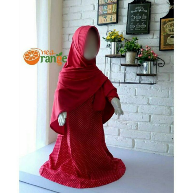 [DISKON] Gamis Balita & Anak Set Jilbab Usia 2-12 Tahun | Gamis Couple Murah | Baju Muslim Anak | Ga