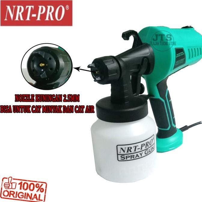 Spray Gun Elektrik NRT-PRO Spet Cat Listrik SE800HD Nozzle Kuningan