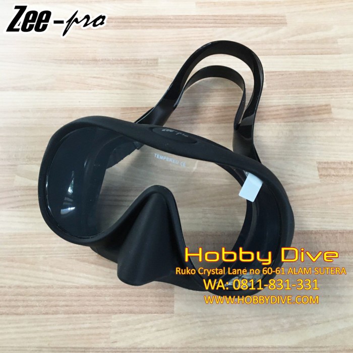 ZEEPRO Mask M1 Frameless Black - Scuba Diving Alat Diving