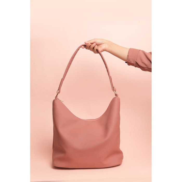 Tas Wanita Tote Bag Hobo Dusty PInk Merche M9Q8