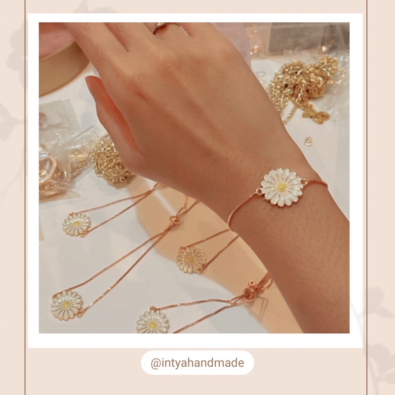 Gelang Serut Daisy/Gelang Serut Murah/Gelang Serut Imitasi/Gelang Serut handmade