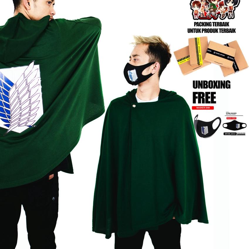 ۞ JUBAH ATTACK ON TITAN SNK (Shingeki no Kyojin) / Jubah AOT  (ATTACK ON TITAN) Scouting Legion ✫