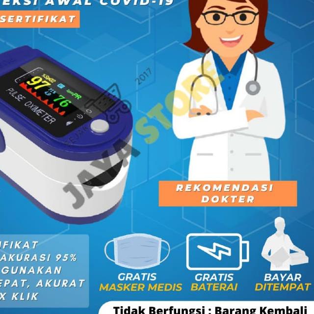 ♪ Oximeter Oxymeter Pulse Fingertip General Care Original Oximeter LK87 Alat Pengukur Oksigen ☜
