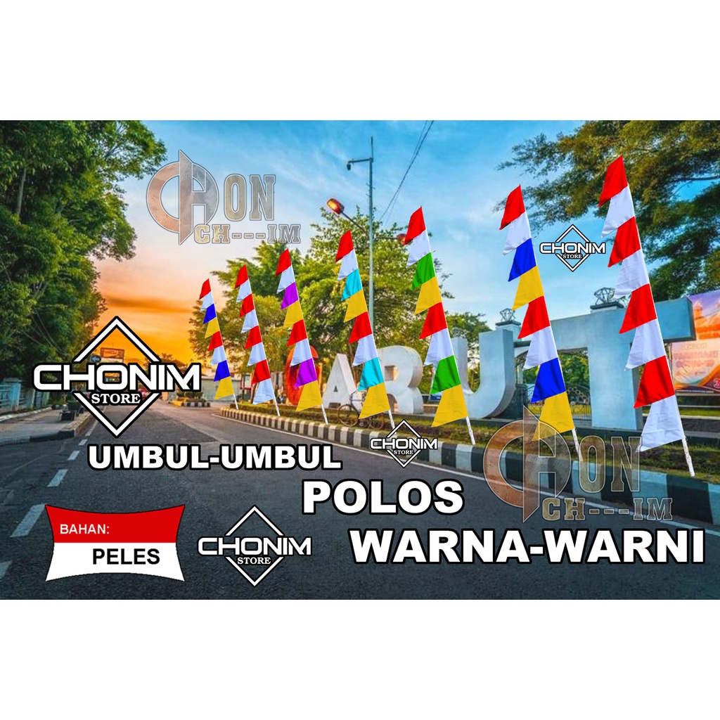 bendera umbul-umbul POLOS warna warni#bendera umbul umbul murah
