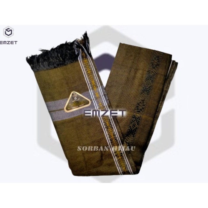 Surban PRIA HAJI MURAH WARNA ALISKA STANDAR HIJAU TUA sorban yaman songkok ikat kepala almas arab um