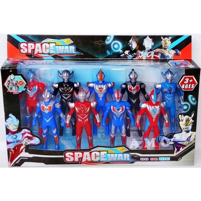 FIGURE SET ULTRAMEN 9 PCS - MAINAN ULTRAMAN GINGA
