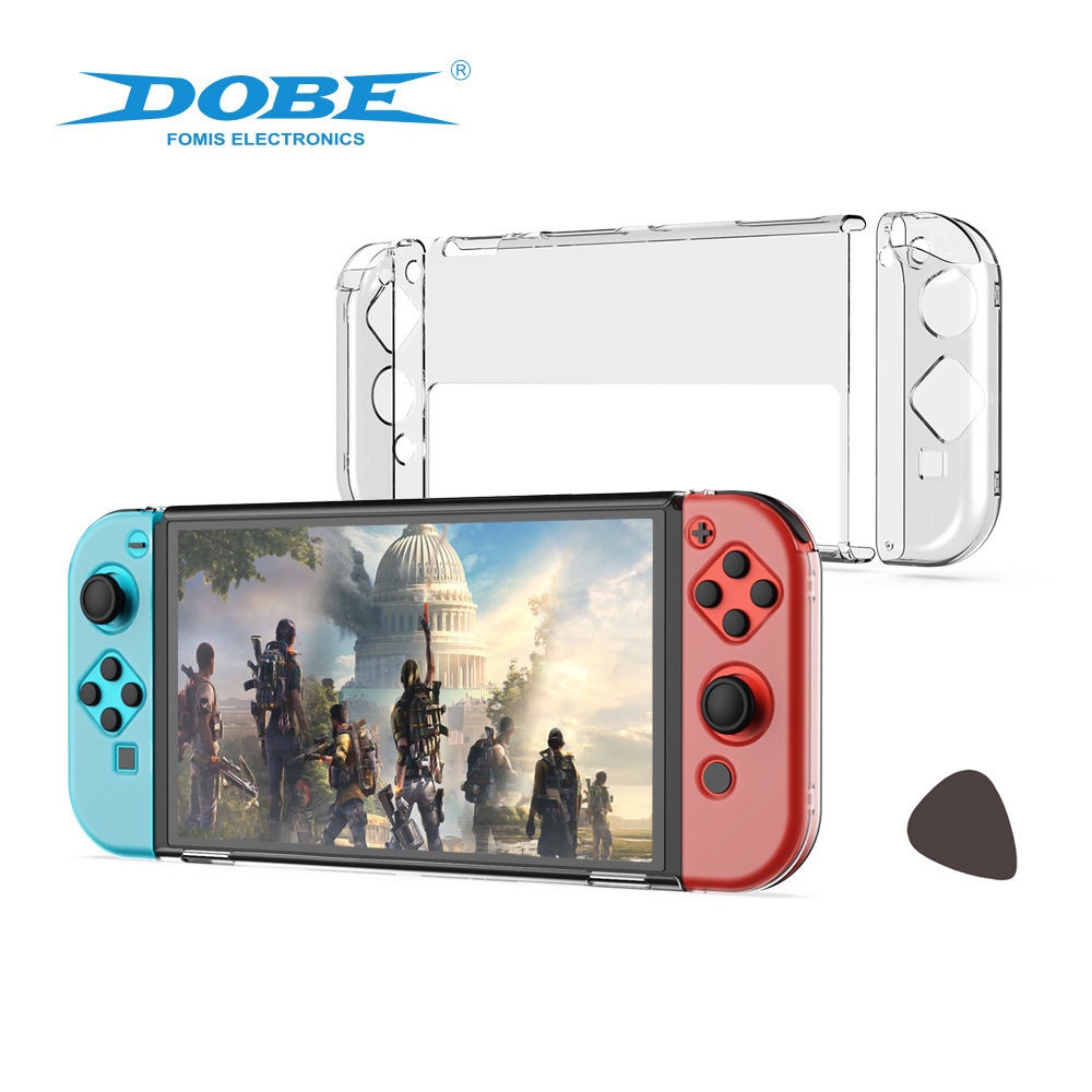 DOBE Protective Case For Nintendo Switch OLED Casing Transparan Bening Crystal Clear