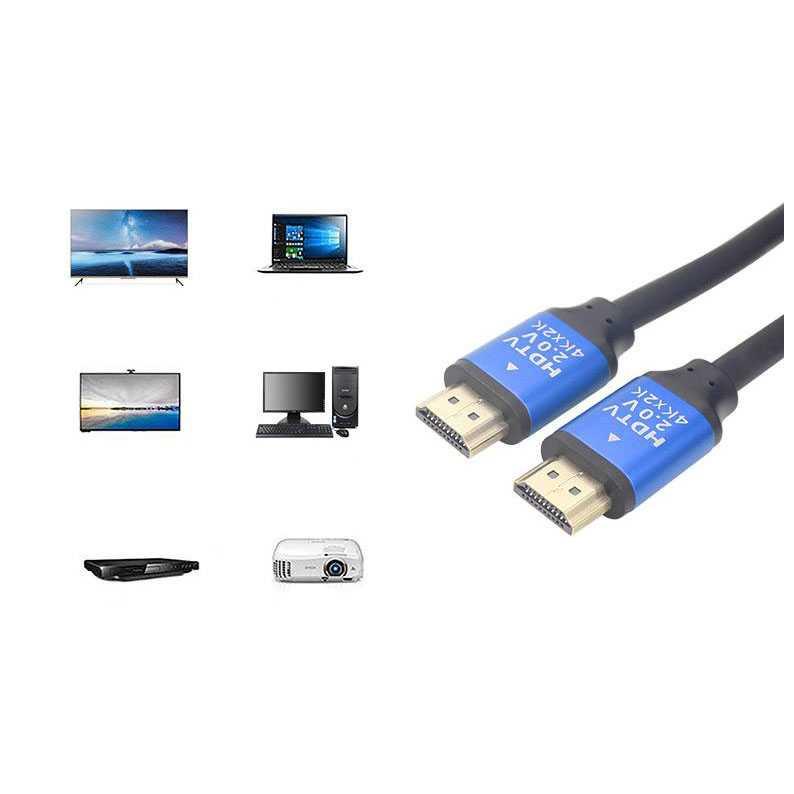 FSU Kabel HDMI HDTV 2.0 4K 5 Meter - FS-4 - Blue