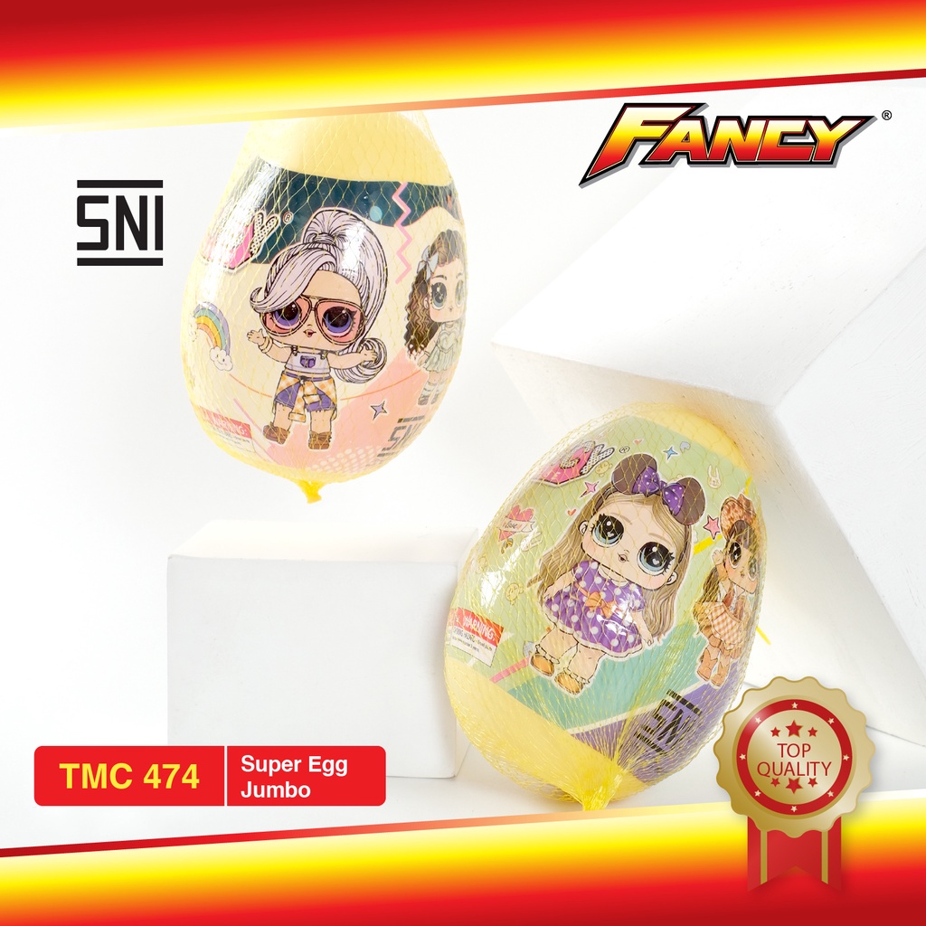 Mainan Anak Telur Besar Edukasi Super Egg Jumbo Fancy Surprise Egg Perempuan Viral Murah TMC 474