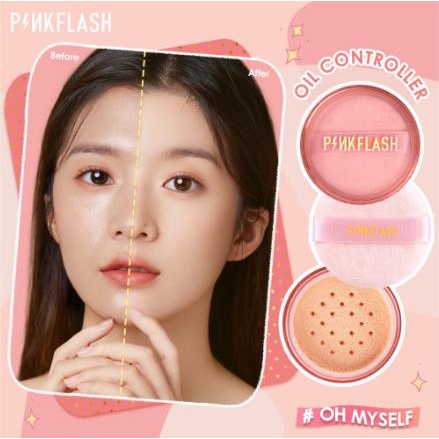 ^ KYRA ^ Pinkflash Lasting Matte Loose Powder Bedak Tabur Pink Flash PF-F06