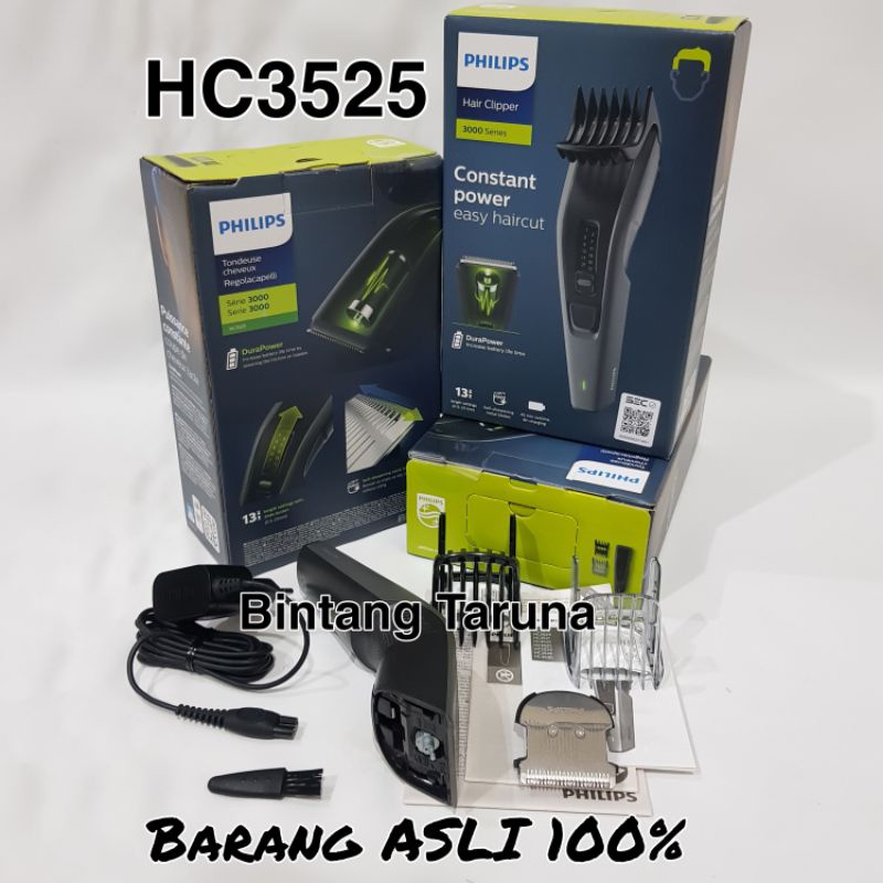 Hair Clipper Philips HC3525/15 Alat Gunting Rambut Philips HC3525 Hair/Beard Trimmer HC3525