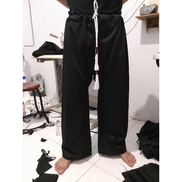 CELANA WAROK Tali songket Murah|CELANA SILAT HITAM LENGKAP DENGAN USUS| CELANA SILAT MURAH