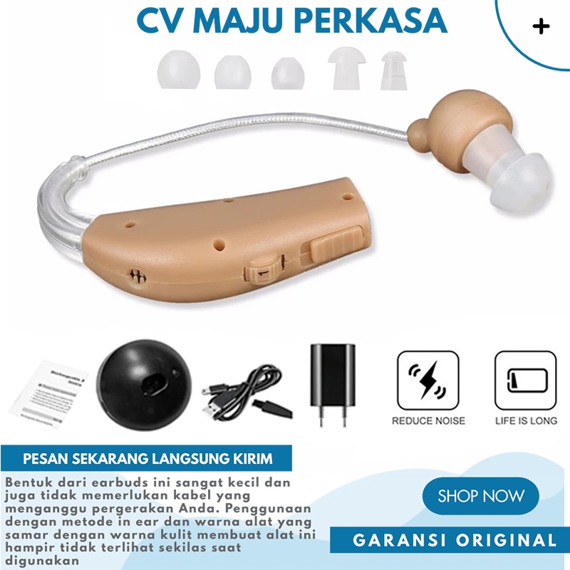 Alat Bantu Dengar Pendengaran Telinga Tuli Orang Tua Hearing Aid Wireless Tanpa Kabel Original