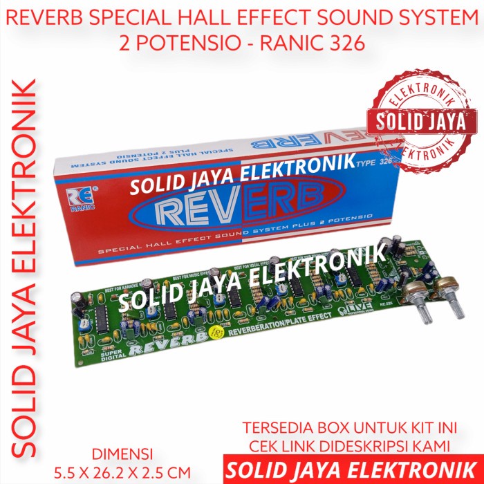 Sound Kit Reverb 2 Potensio Special Hall Effect Efek Sound Echo Ranic 326