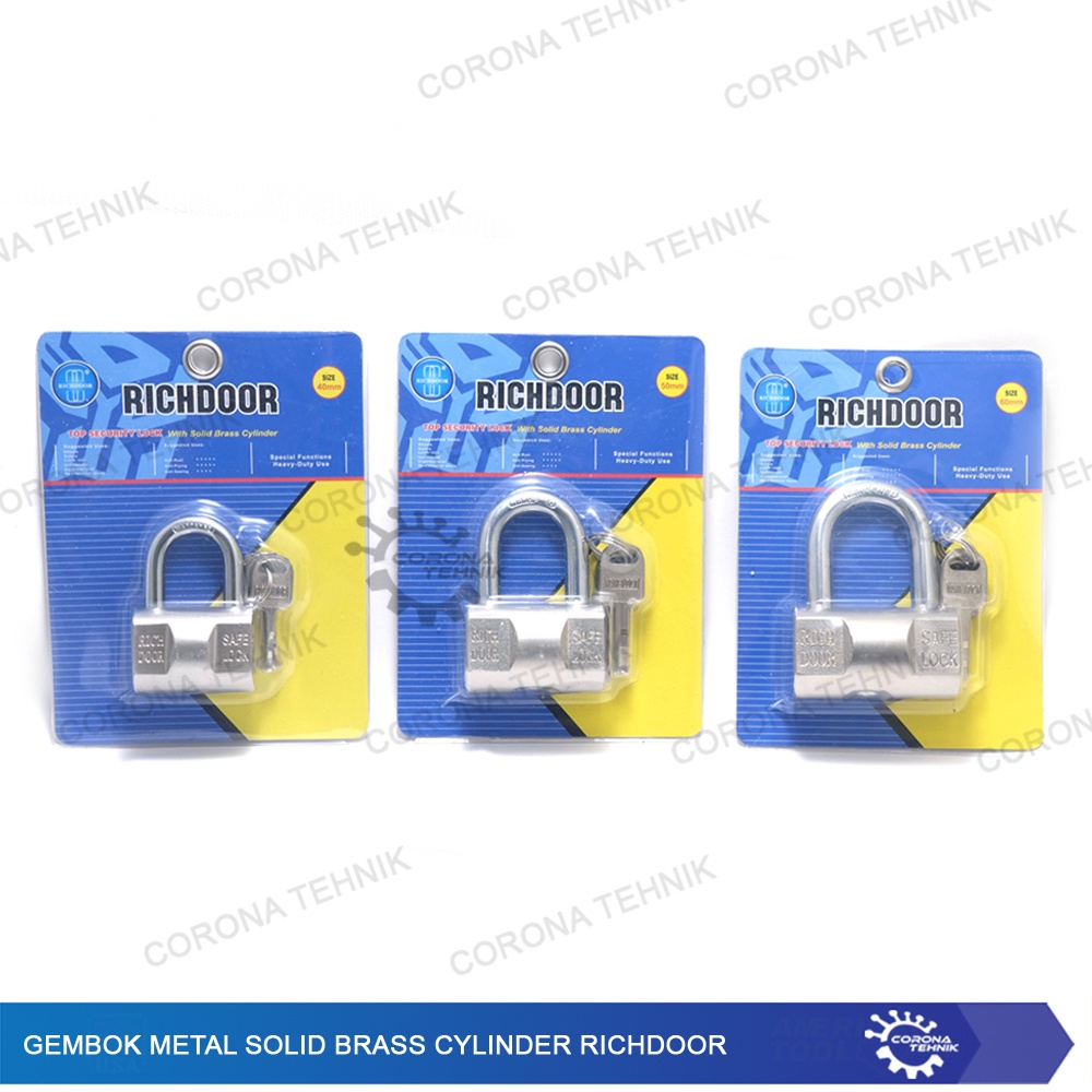 Brass Cylinder Richdoor Gembok Metal Solid