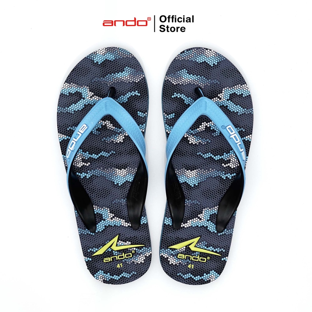 Ando Official Sandal Jepit Platoon Pria Dewasa - Biru Muda