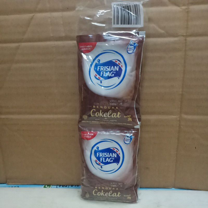 

Susu Kental Manis Cokelat Frisian Flag Bendera Sachet isi 6