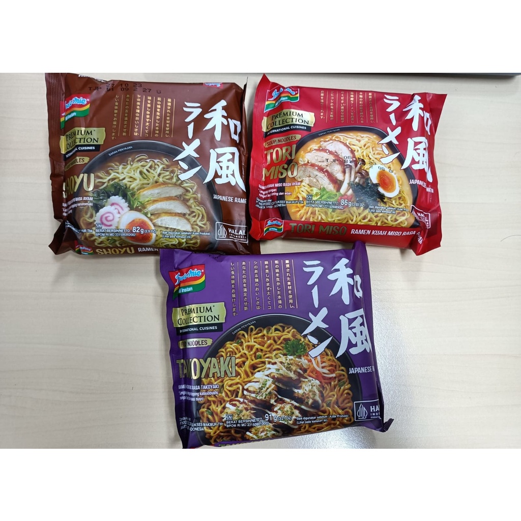 [READY] INDOMIE JAPANESE RAMEN TORI MISO SHOYU TAKOYAKI