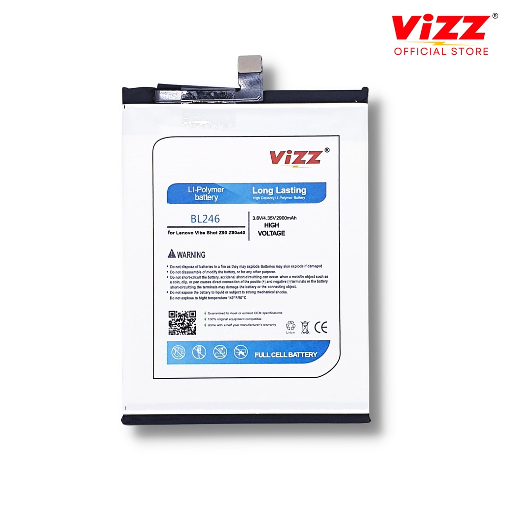 VIZZ Baterai Lenovo BL246 Batre Vibe Shot Z90 / Z920 / Z90a40