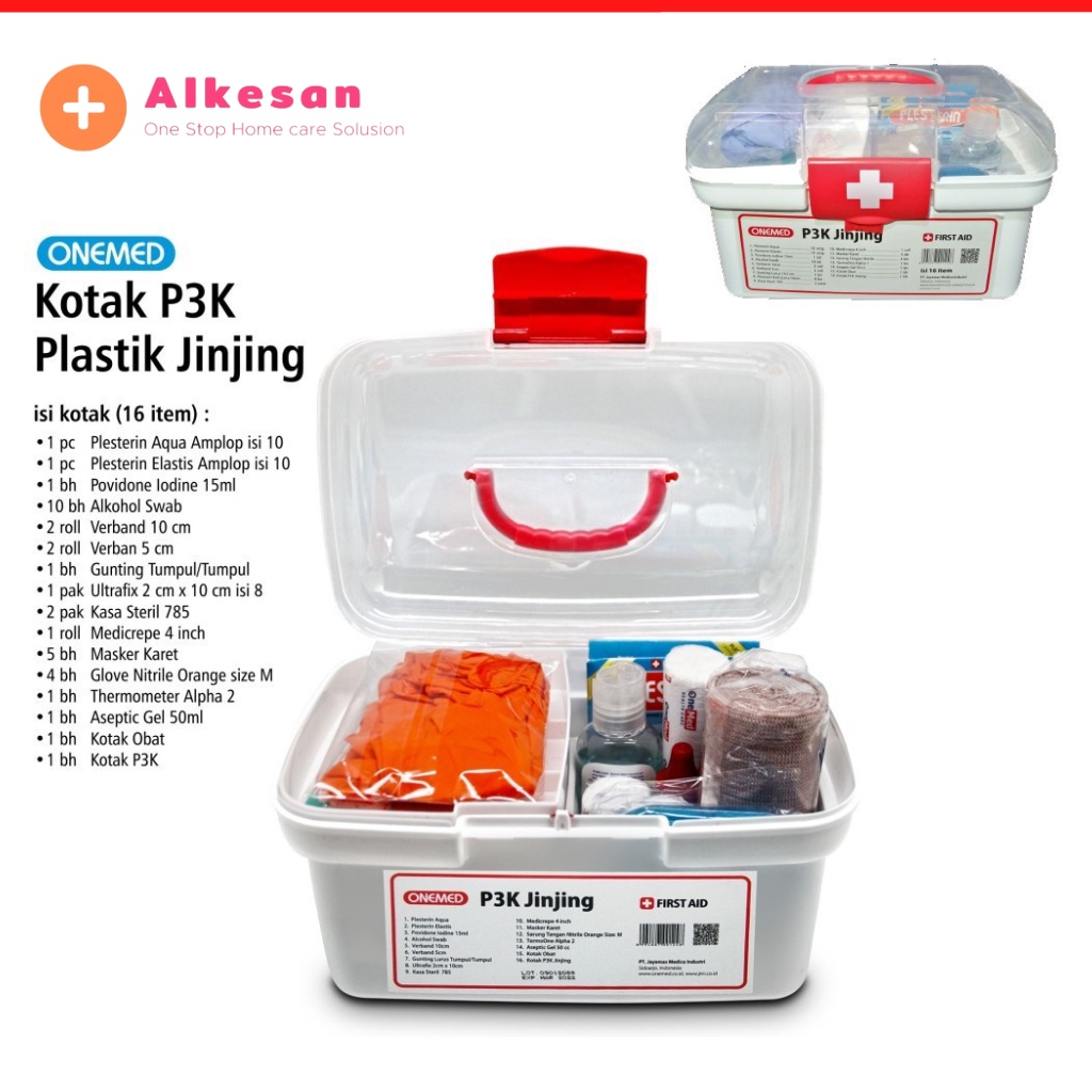 Onemed Kotak P3K isi Lengkap dan Obat Jinjing
