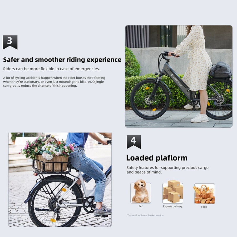 ADO Jingle A26S XE 26 Inch Electric Bike Sepeda Listrik