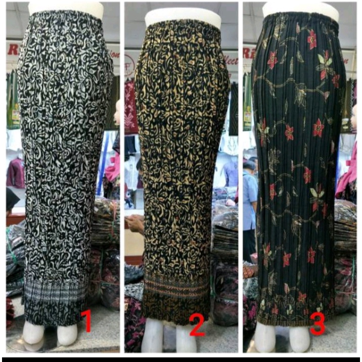 READY ROK PLISKET BATIK ROK JUMBO BAWAHAN KEBAYA / REAL PICT ROK PLISKET BATIK / ROK TRENDY SEPATU H