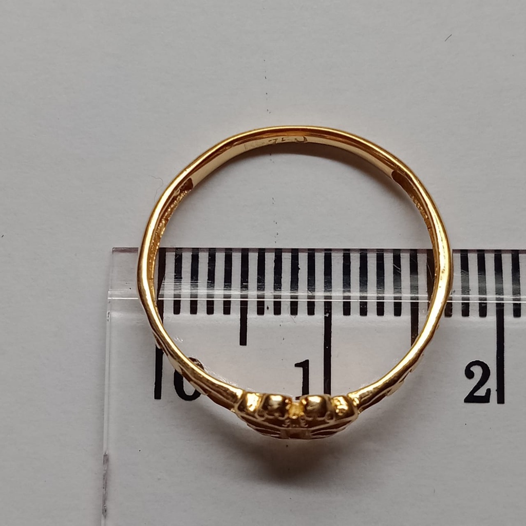 Cincin Emas 17K - 1.3 Gr Kadar 750 - 4407