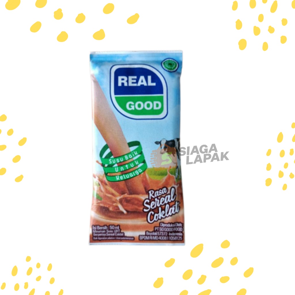 Susu Bantal Real Good 50ml All Varian Aneka Rasa