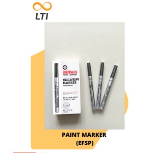 

Spidol Snowman Paint Marker Extra Fine Marker Silver EFSP-12 / LSN BISA CAMPUR WARNA