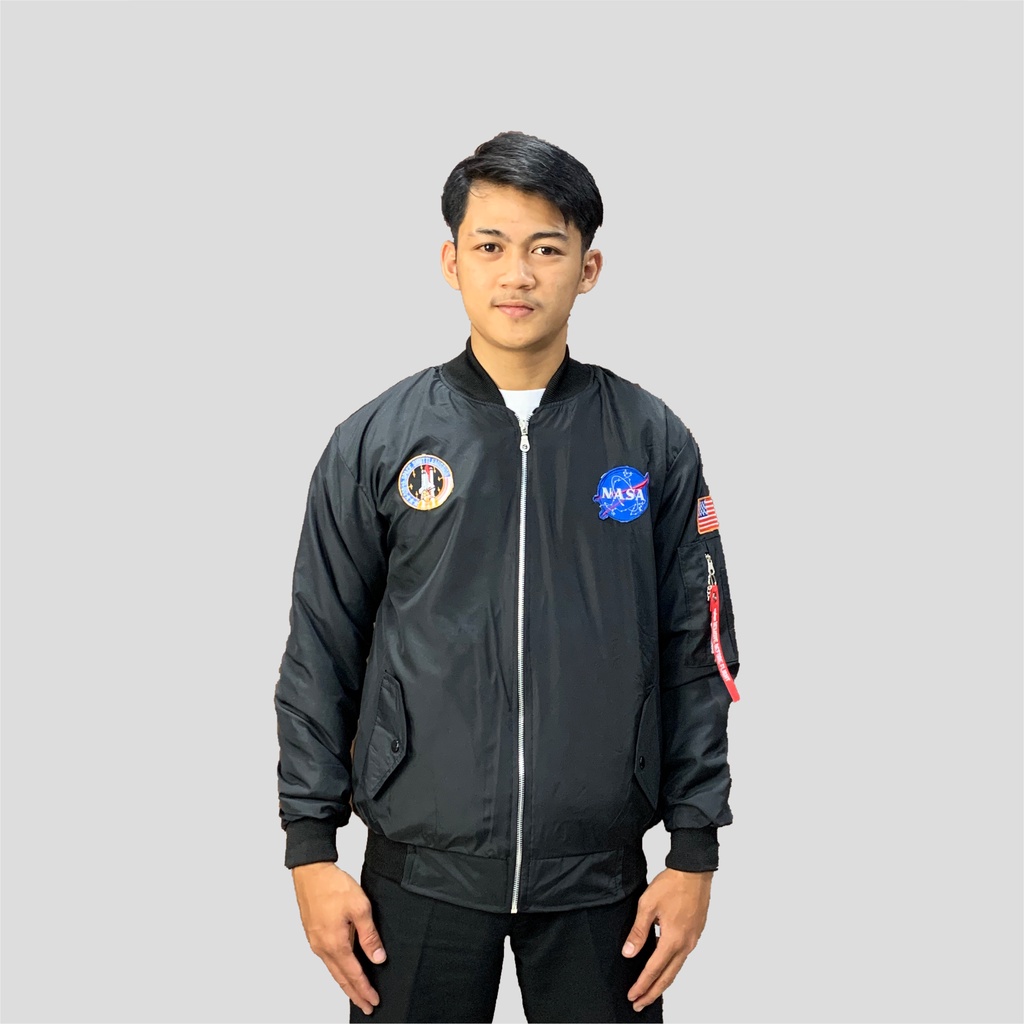 NASA Bomber || Bomber Jacket || Jacket Pilot Sz M - Xl ( Pria dan Wanita )