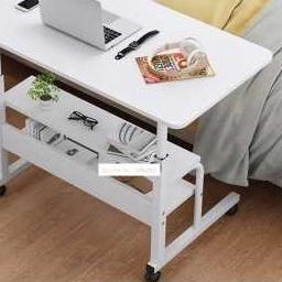 ❀ Meja Belajar Laptop Lipat Portabel Pakai Pengaturan Ketinggian Ukuran Meja 60 x 40 Cm TaffHOME - N