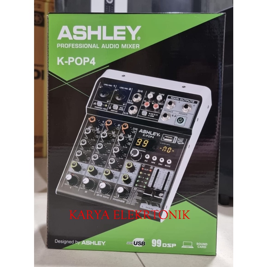 MIXER ASHLEY K-POP4 ORIGINAL MIXER ASHLEY K POP4 ASHLEY KPOP4 NEW MODEL 99DSP