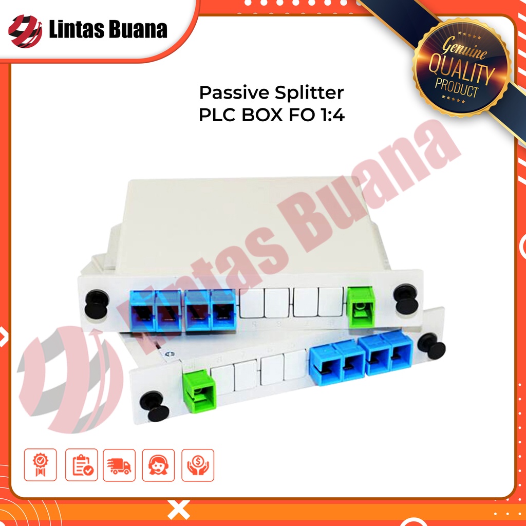 Passive Splitter PLC BOX FO 1:4 Pasif Spliter FO FTTH SC UPC