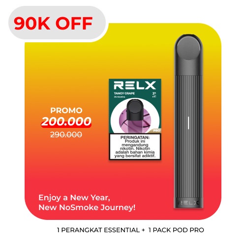 RELX Bundle Essential Black Device and Pods