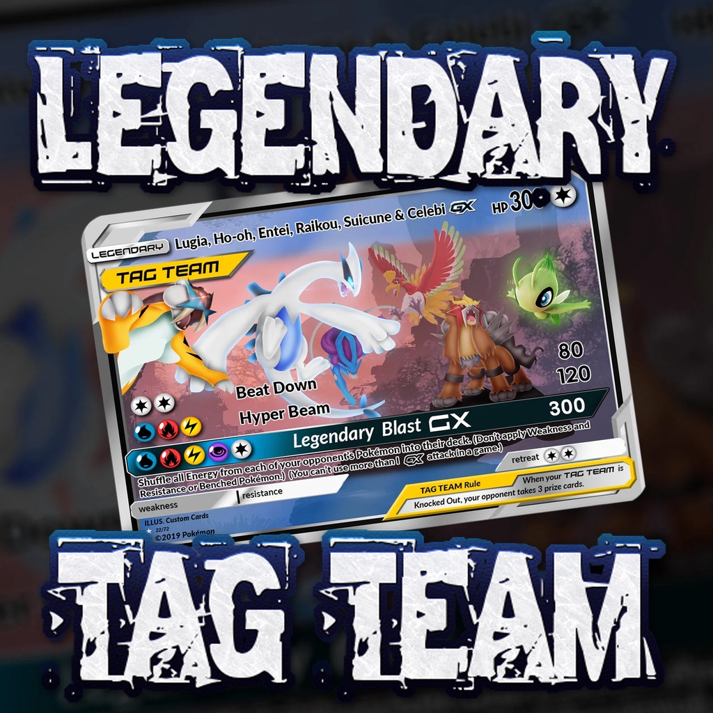 KARTU POKEMON TCG HOLOGRAM SPECIAL (TAG TEAM) - LEGENDARY TAG TEAM