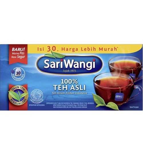 

SariWangi Teh Celup Hitam Asli 30 x 1,85g