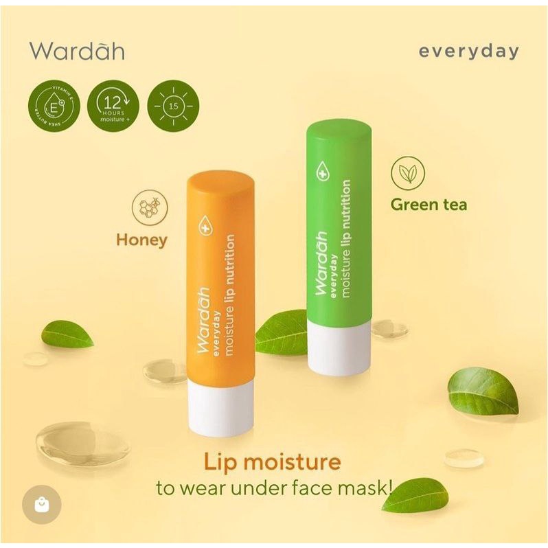 WARDAH LIP NUTRITION FRUITY LIP BALM MOISTURIZER PELEMBAB BIBIR HONEY