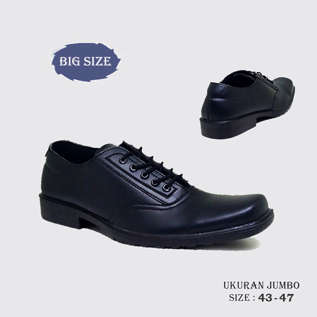 CHAPMAN X ZAGIB | Sepatu Pria Oxford Kulit Premium Kantor Big Size / Pantofel Ngantor Play Ukuran Besar 43-47