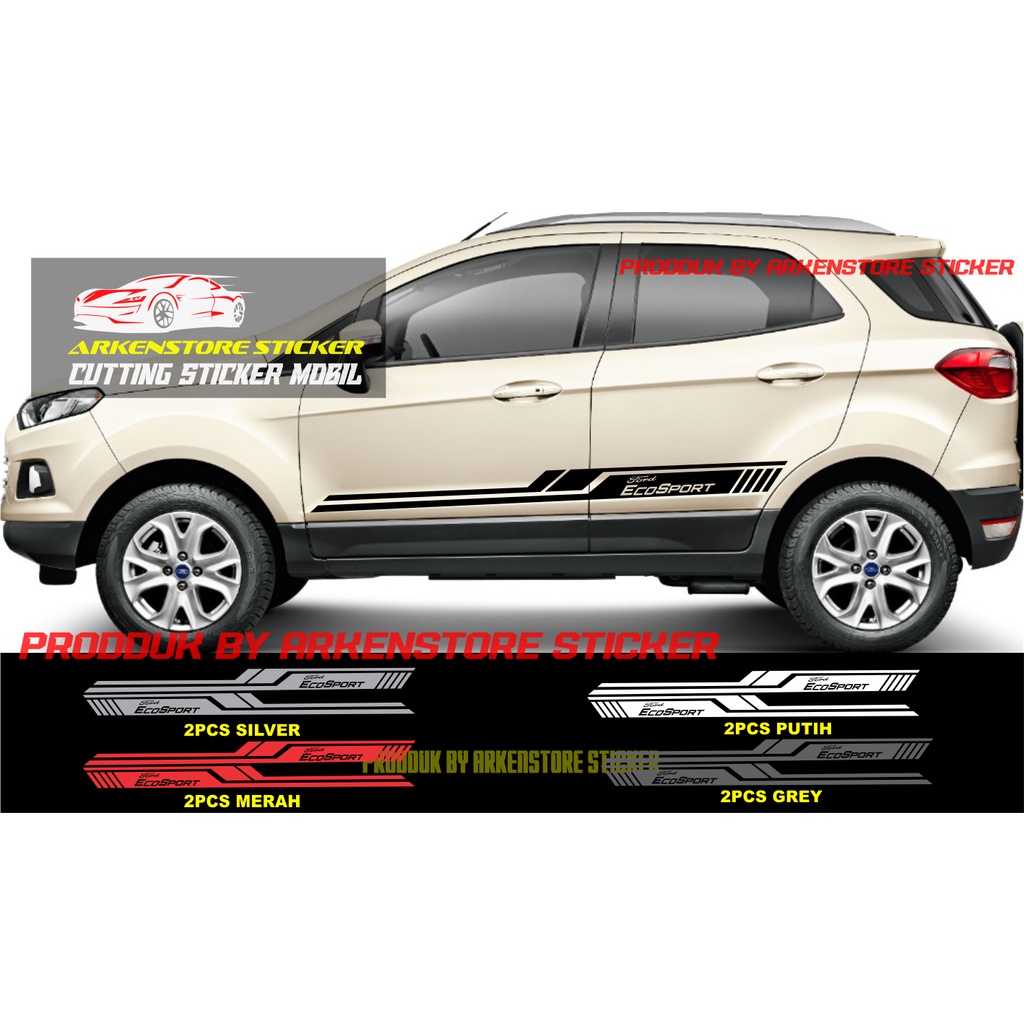 cutting sticker mobil ecosport stiker sticker mobil ford ecosport terbaru
