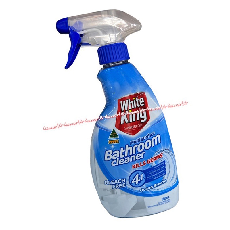 White King Bathroom Cleaner 500ml Bleach Free 4In1 Multi Surface Cleaner Pembersih Kamar Mandi Membunuh Virus