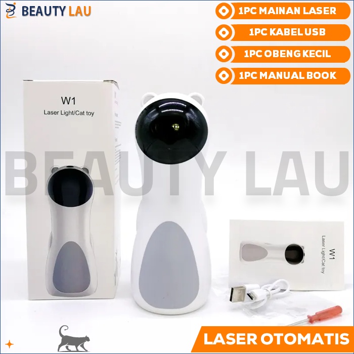 LASER KUCING 5 MODE MAINAN INTERAKTIF KUCING BERGERAK BERPUTAR OTOMATIS LESER KUCING CAT TEASER TOYS