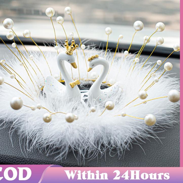 ✲ Hiasan Dashboard Mobil -  Angsa Couple Love ۝