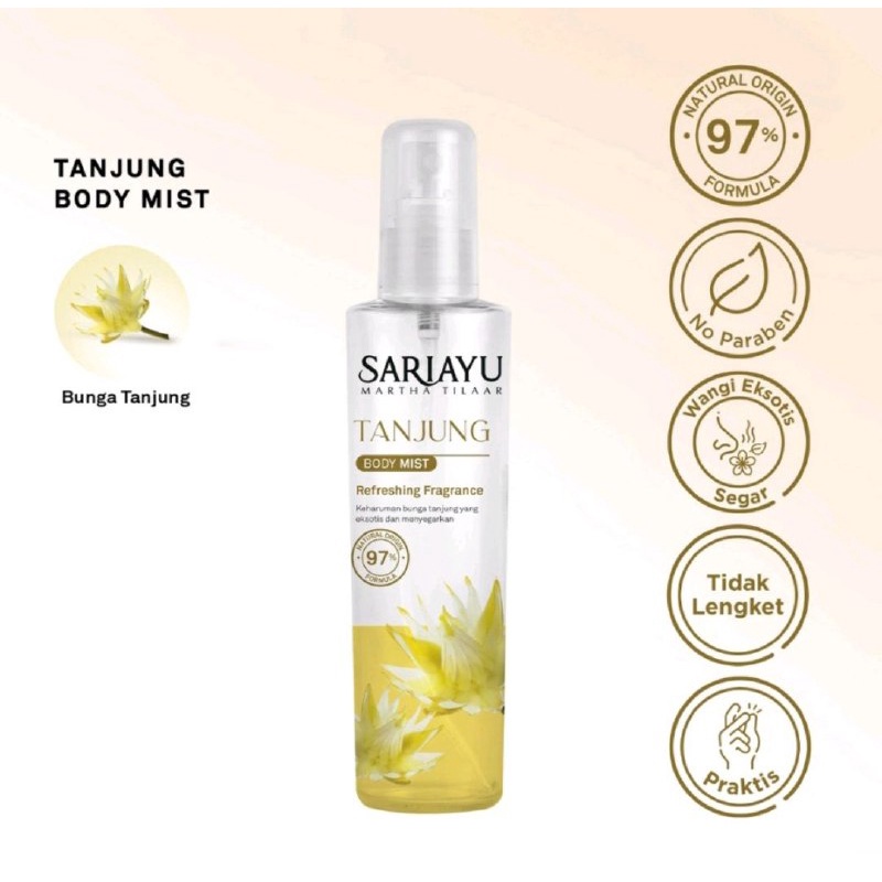 SARIAYU TANJUNG BODY MIST PERAWATAN BADAN PARFUM SARIAYU 100ML