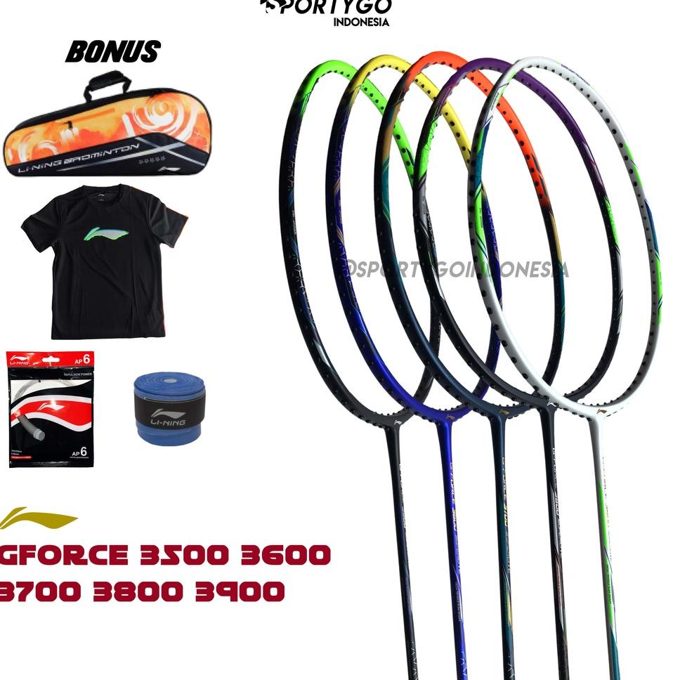 MENARIK FREE PANGAN Raket Lining G-Force Superlite 3 / 3600 / 3700 / 3800 / 3900 / LI NING GFORCE