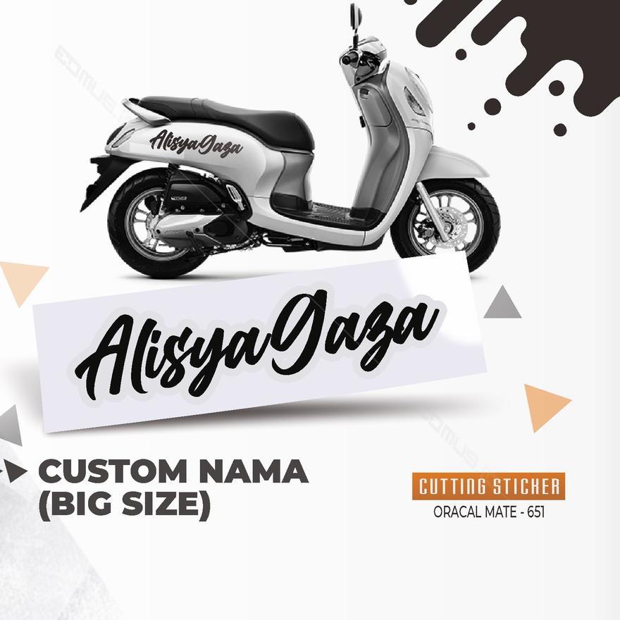 

Terbaik Cutting Sticker Custom "Nama Sendiri" | Untuk Mobil / Motor / Kaca / Helm / Laptop / Tumbler dll (Waterproof) 