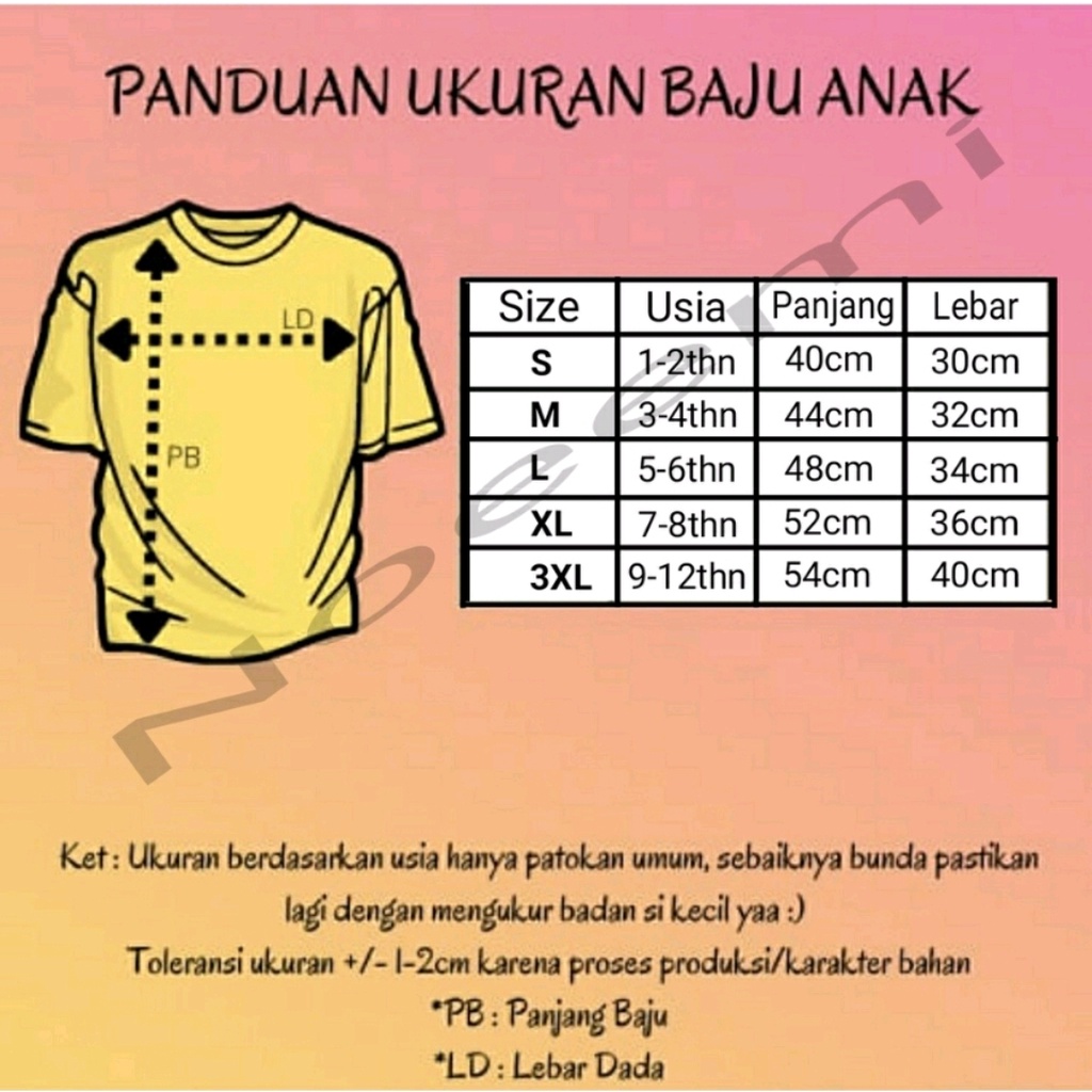 Noeemi Baju Kaus Anak Laki Laki 1-12 Tahun Pakaian Distro Oblong Cowo Dan Perempuan Terracotta